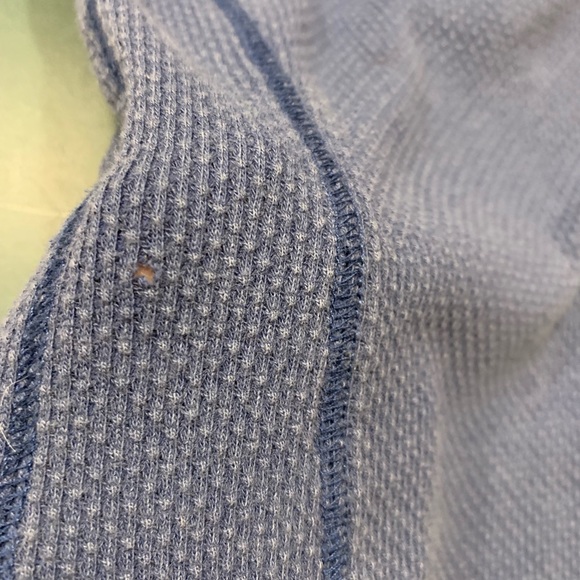 Free People Blue Thermal Crochet Sleeve - Picture 7 of 7